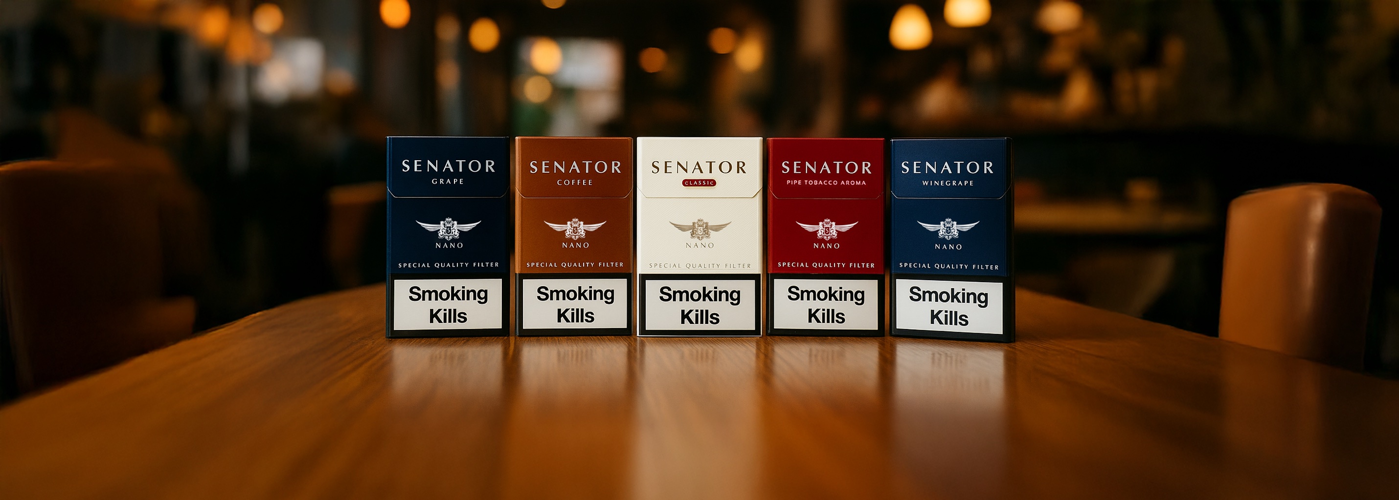 Senator Nano Collection - Compact premium cigarettes with special quality filter